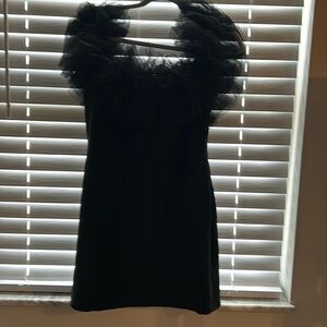 Black Lulus tight mini dress. XL only worn once